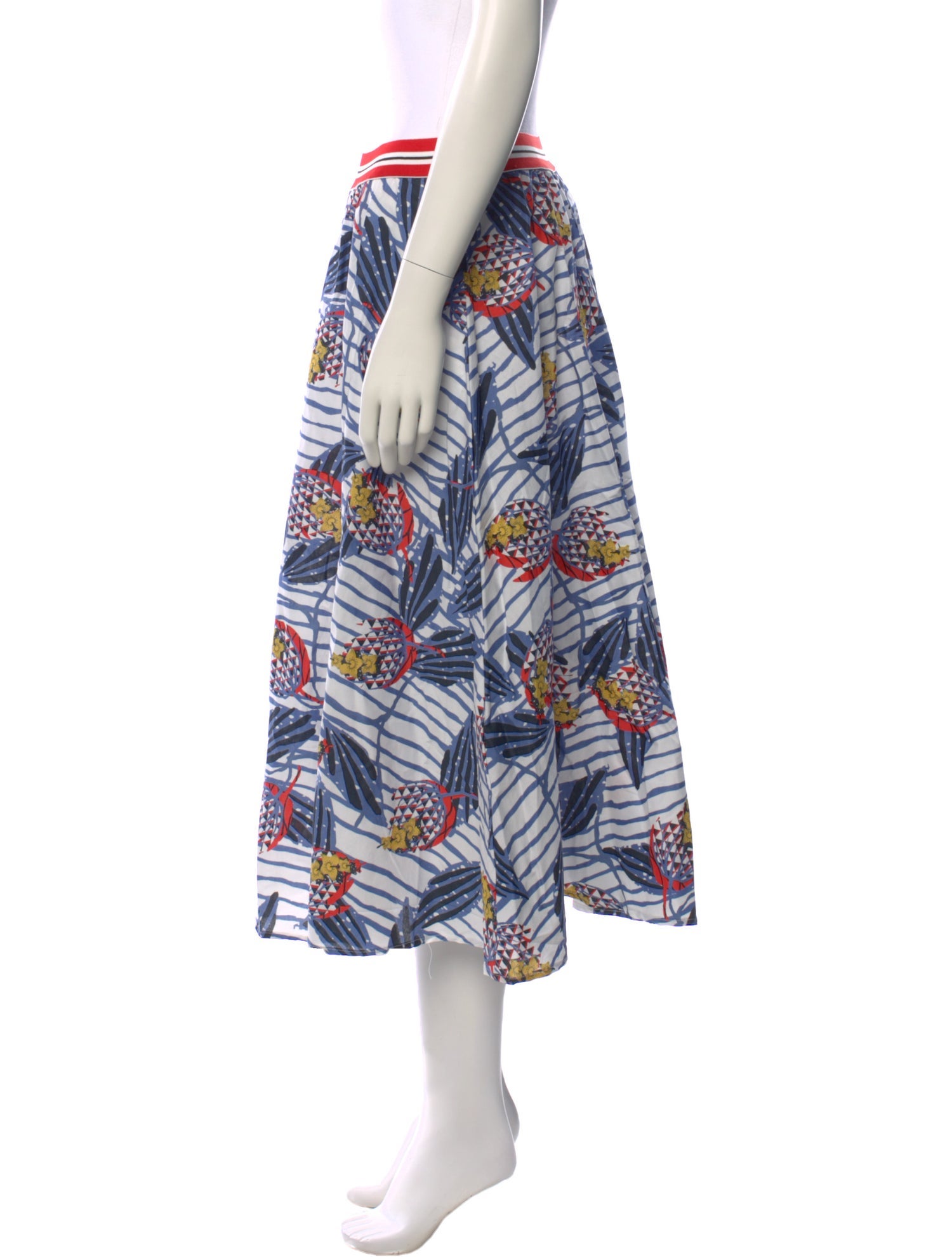 Stella Jean Printed Midi Length Skirt