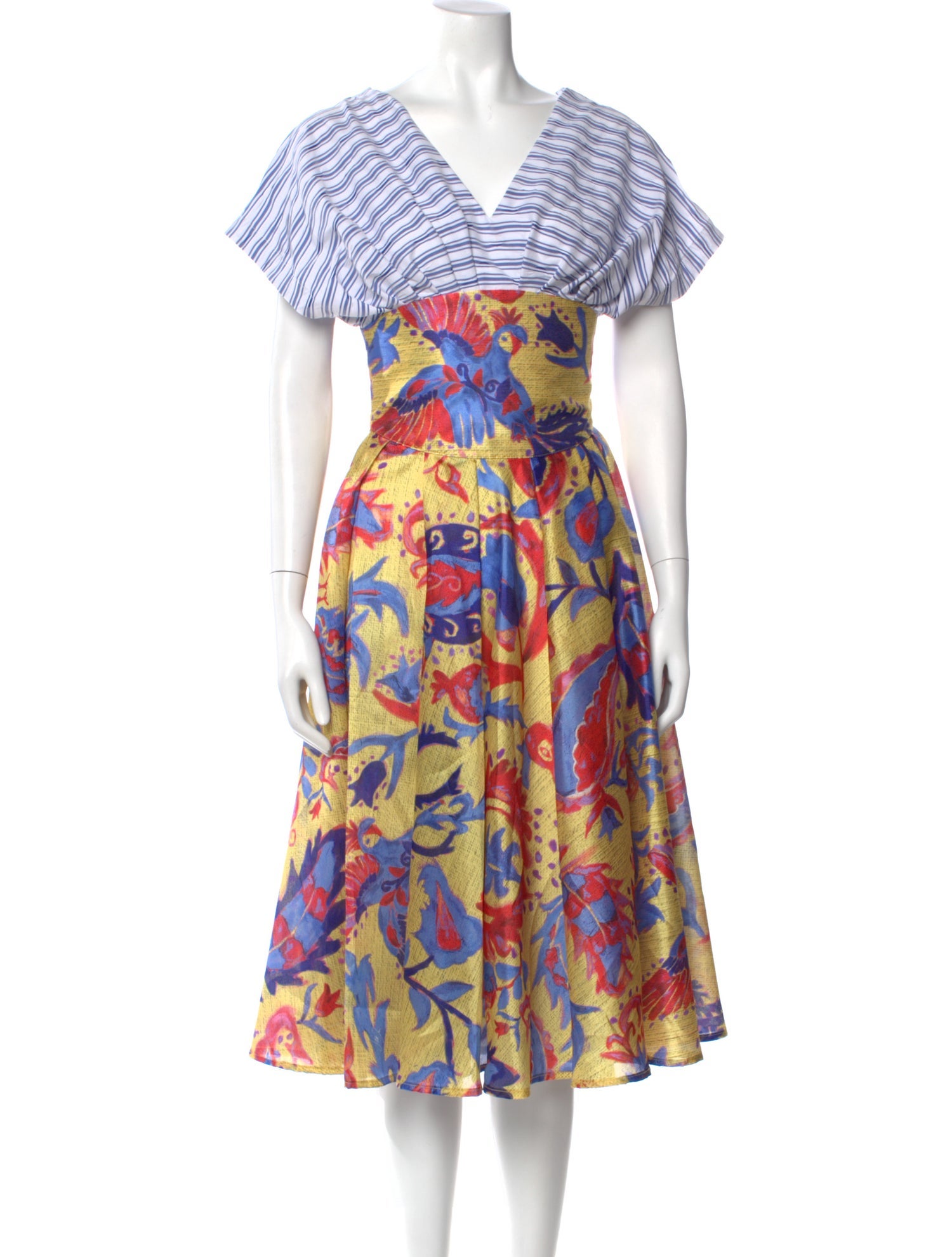 Stella Jean Printed Midi Length Dress