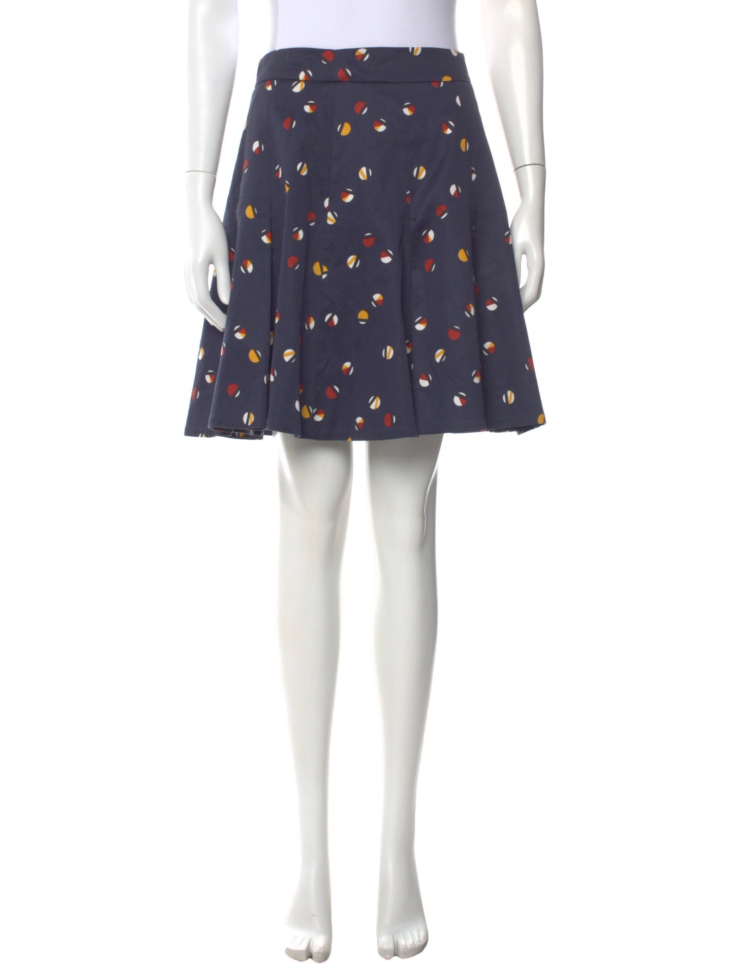 Stella Jean Polka Dot Print Knee-Length Skirt