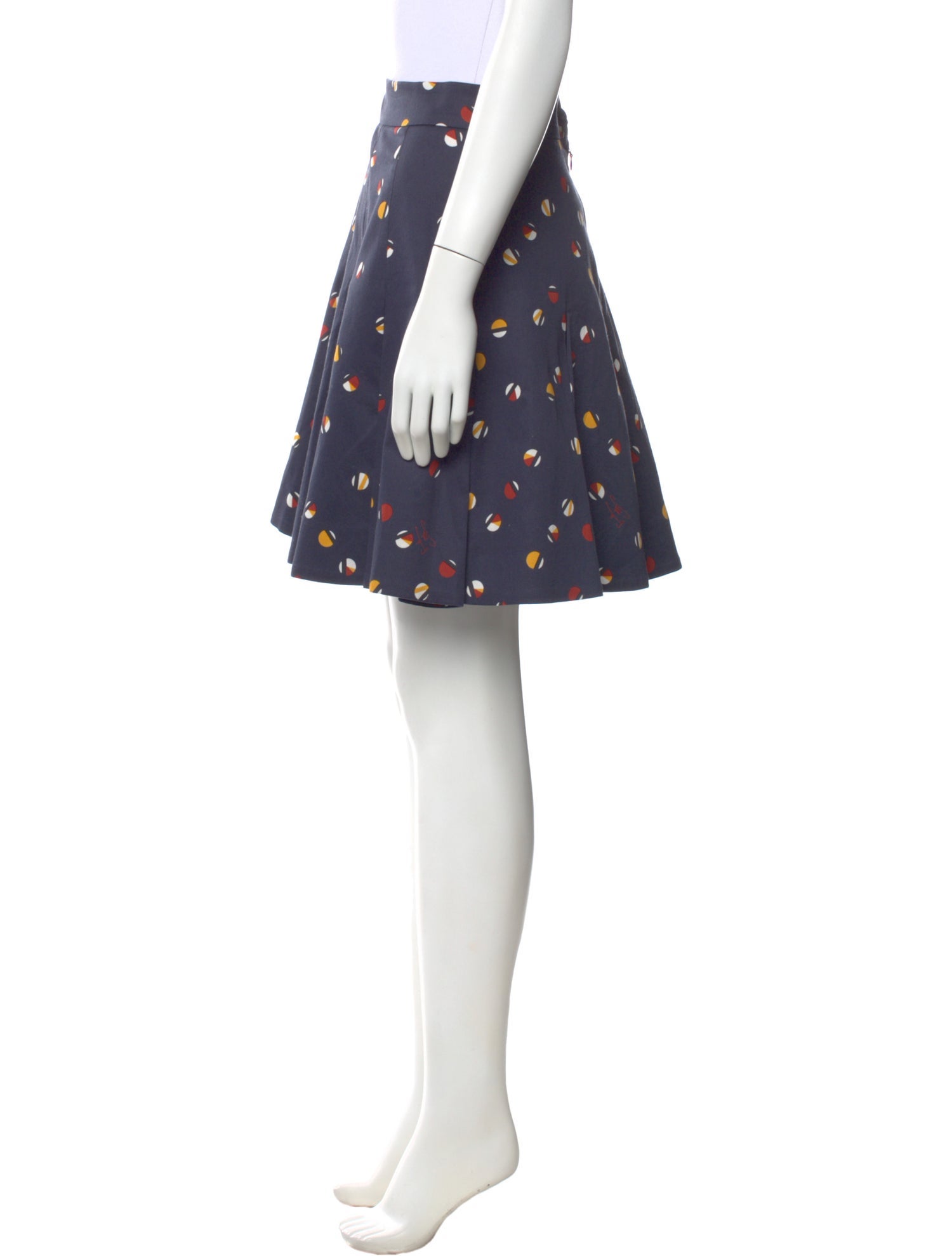 Stella Jean Polka Dot Print Knee-Length Skirt