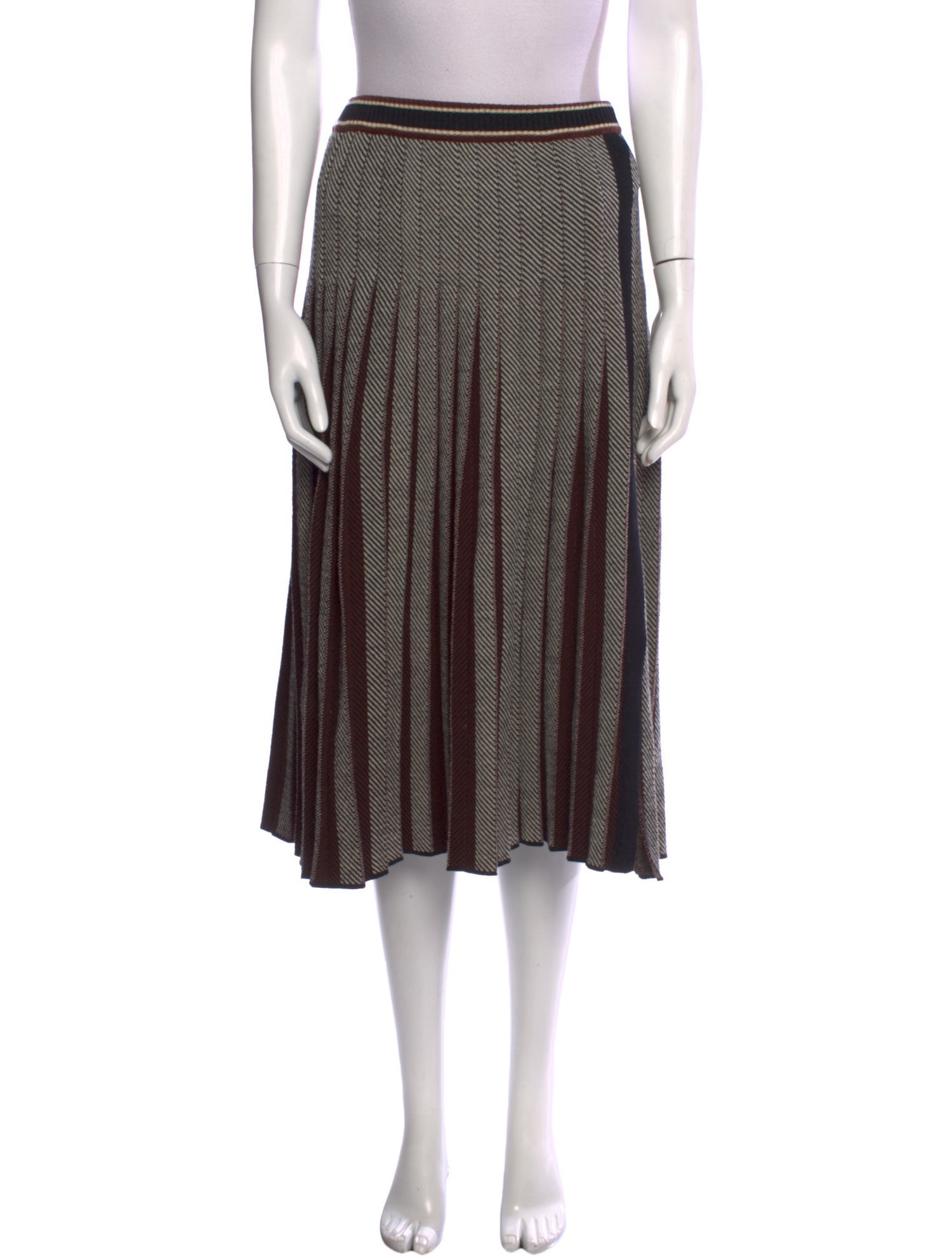 Leur Logette Wool Midi Length Skirt