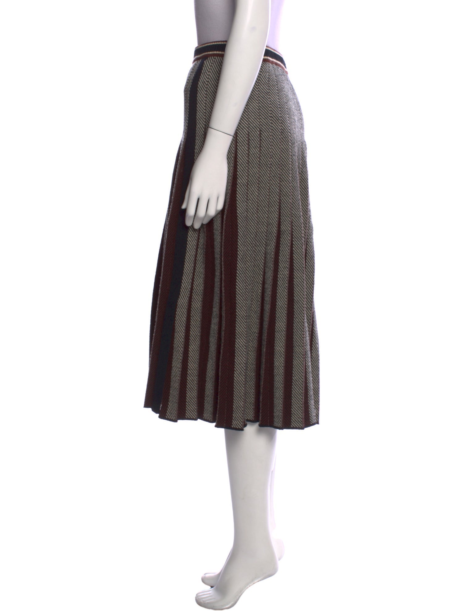 Leur Logette Wool Midi Length Skirt