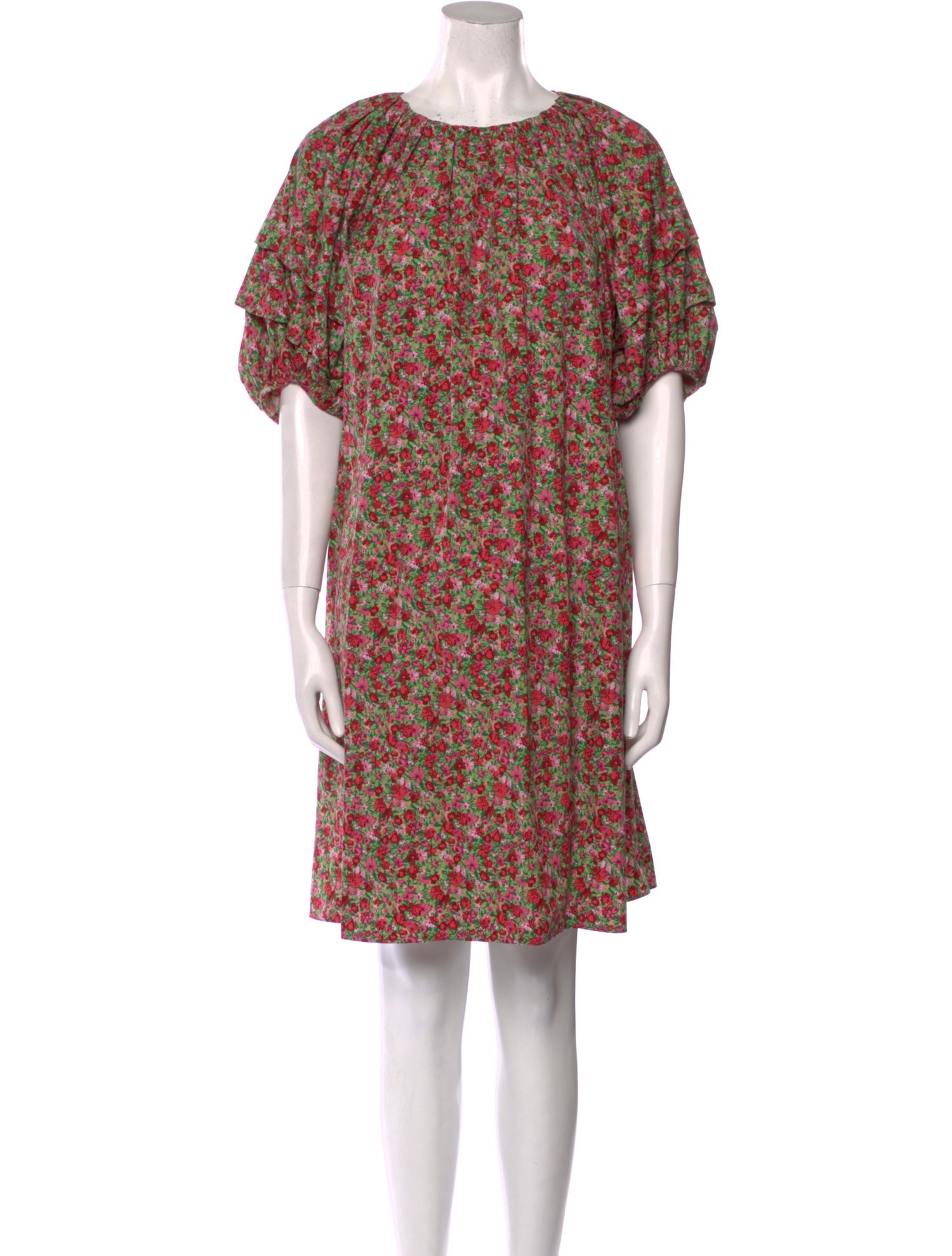 Leur Logette Floral Print Midi Length Dress