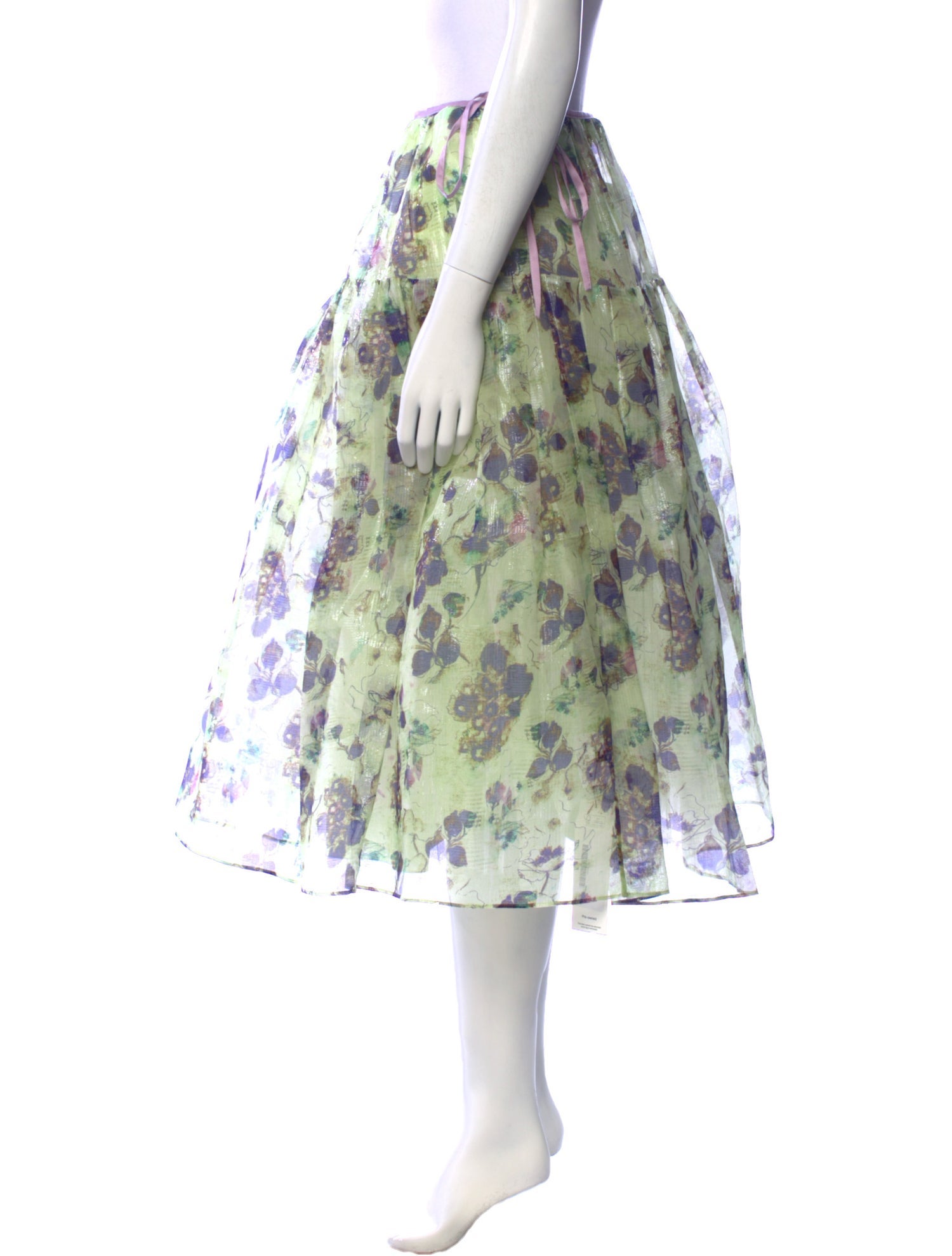 Leur Logette Silk Midi Length Skirt w/ Tags