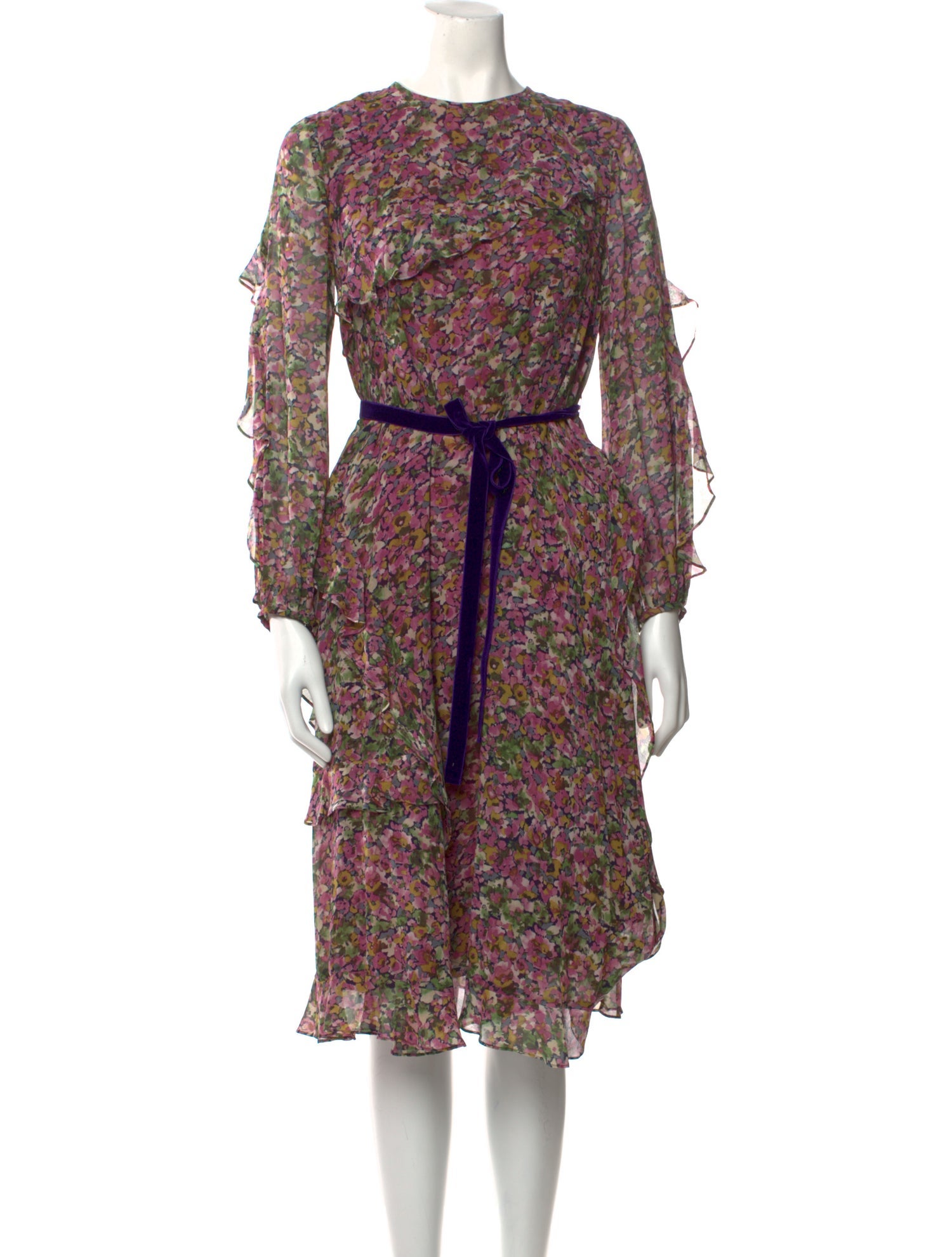 Leur Logette Silk Midi Length Dress