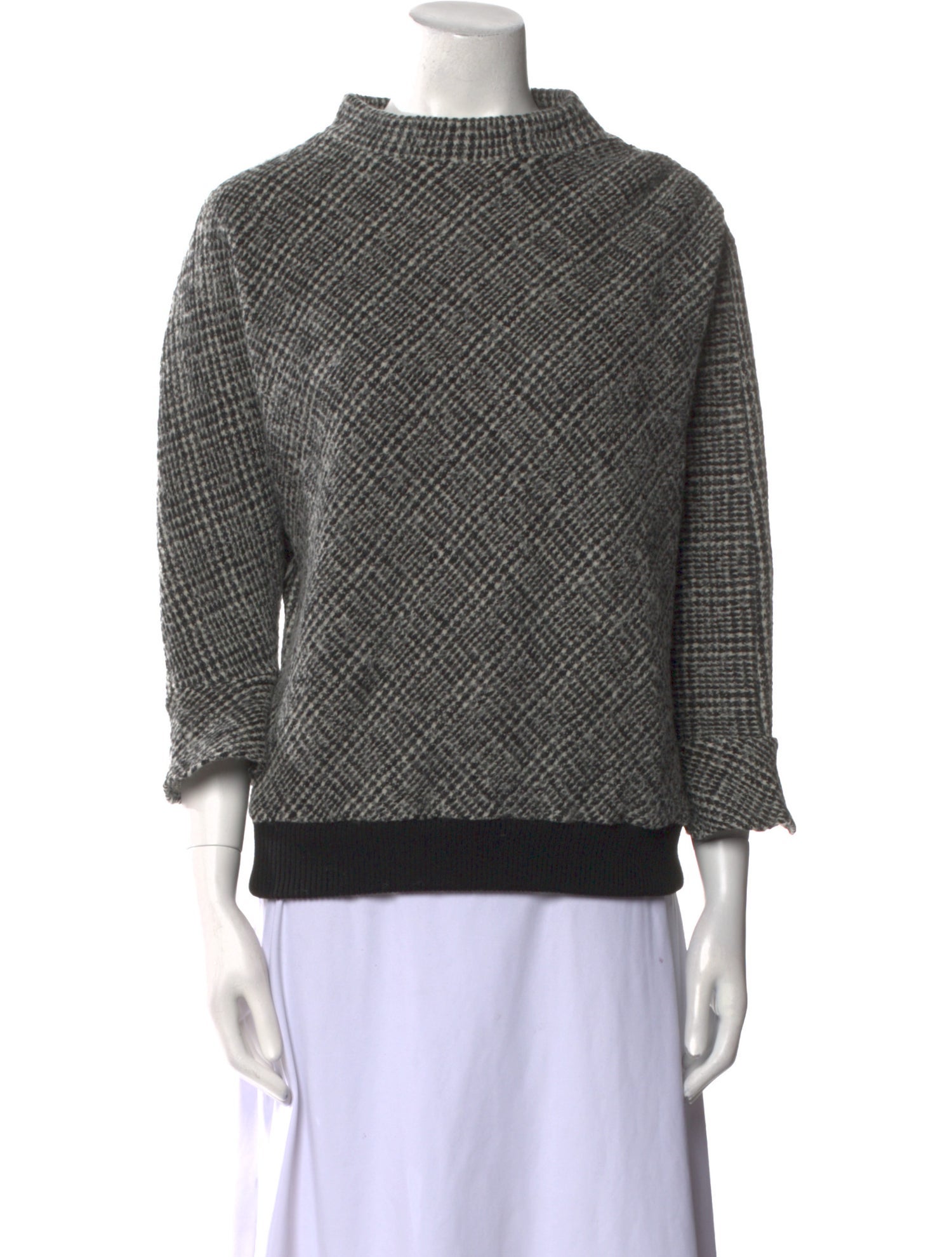 Leur Logette Printed Mock Neck Sweater