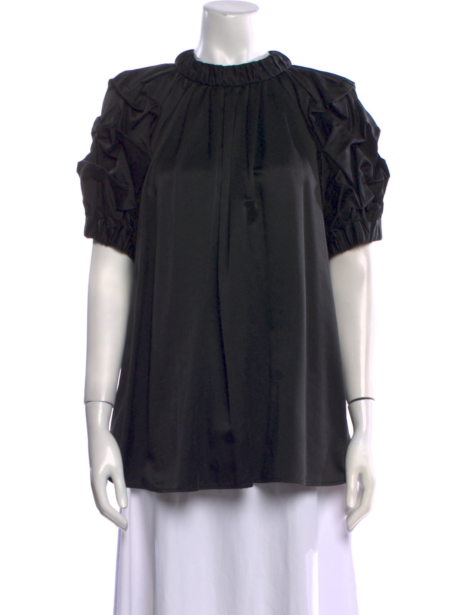 Leur Logette Mock Neck Short Sleeve Blouse w/ Tags