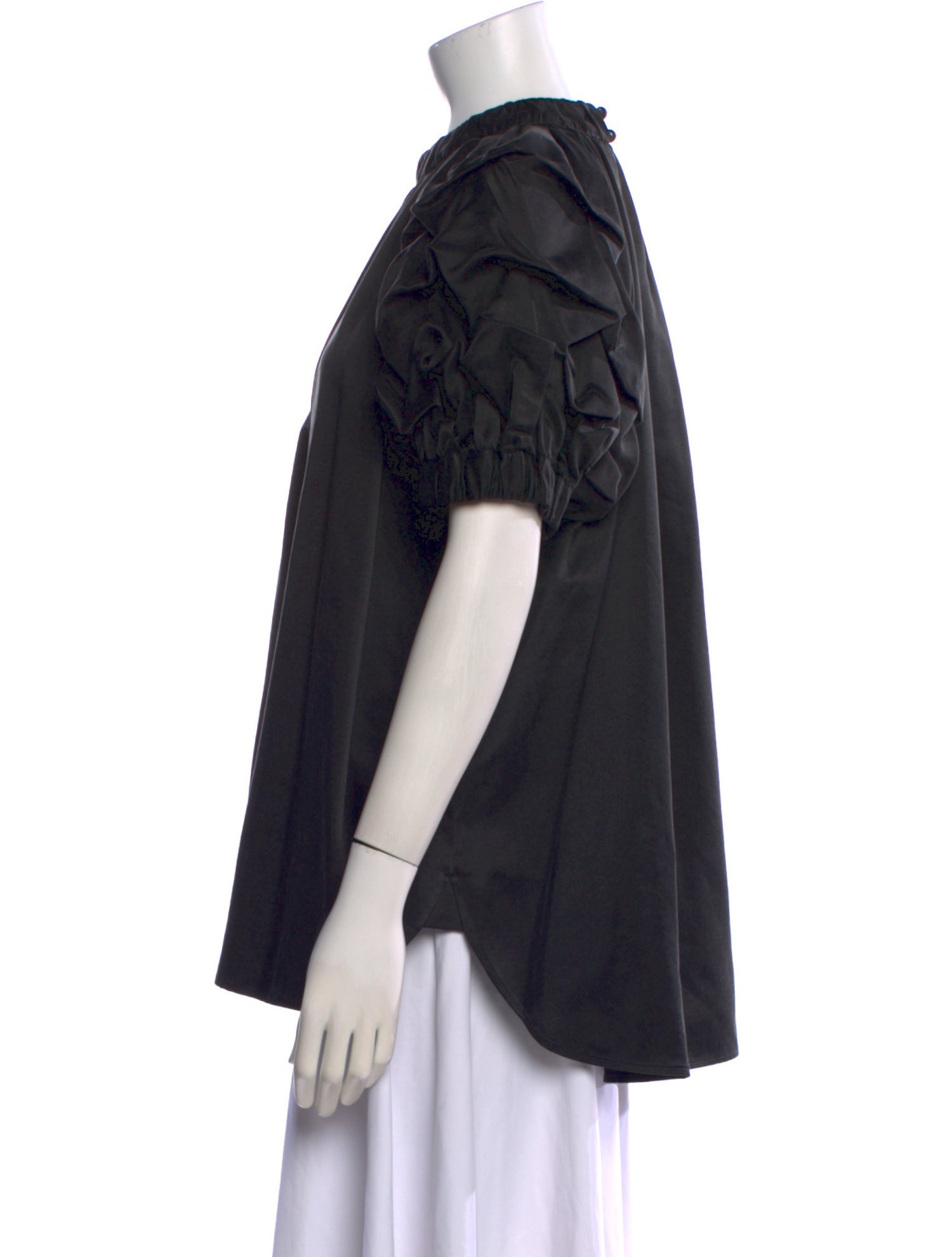 Leur Logette Mock Neck Short Sleeve Blouse w/ Tags