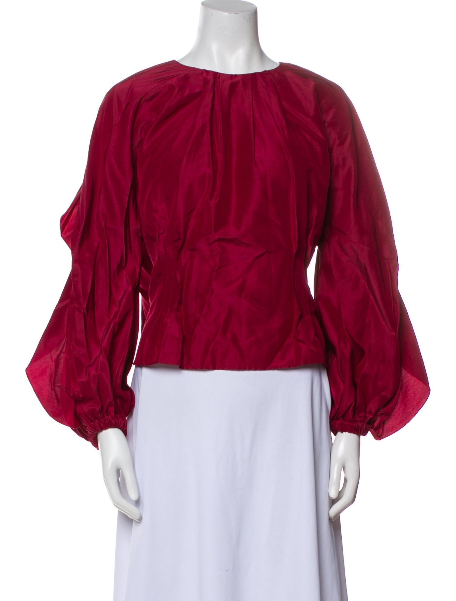 Leur Logette Bateau Neckline Long Sleeve Blouse