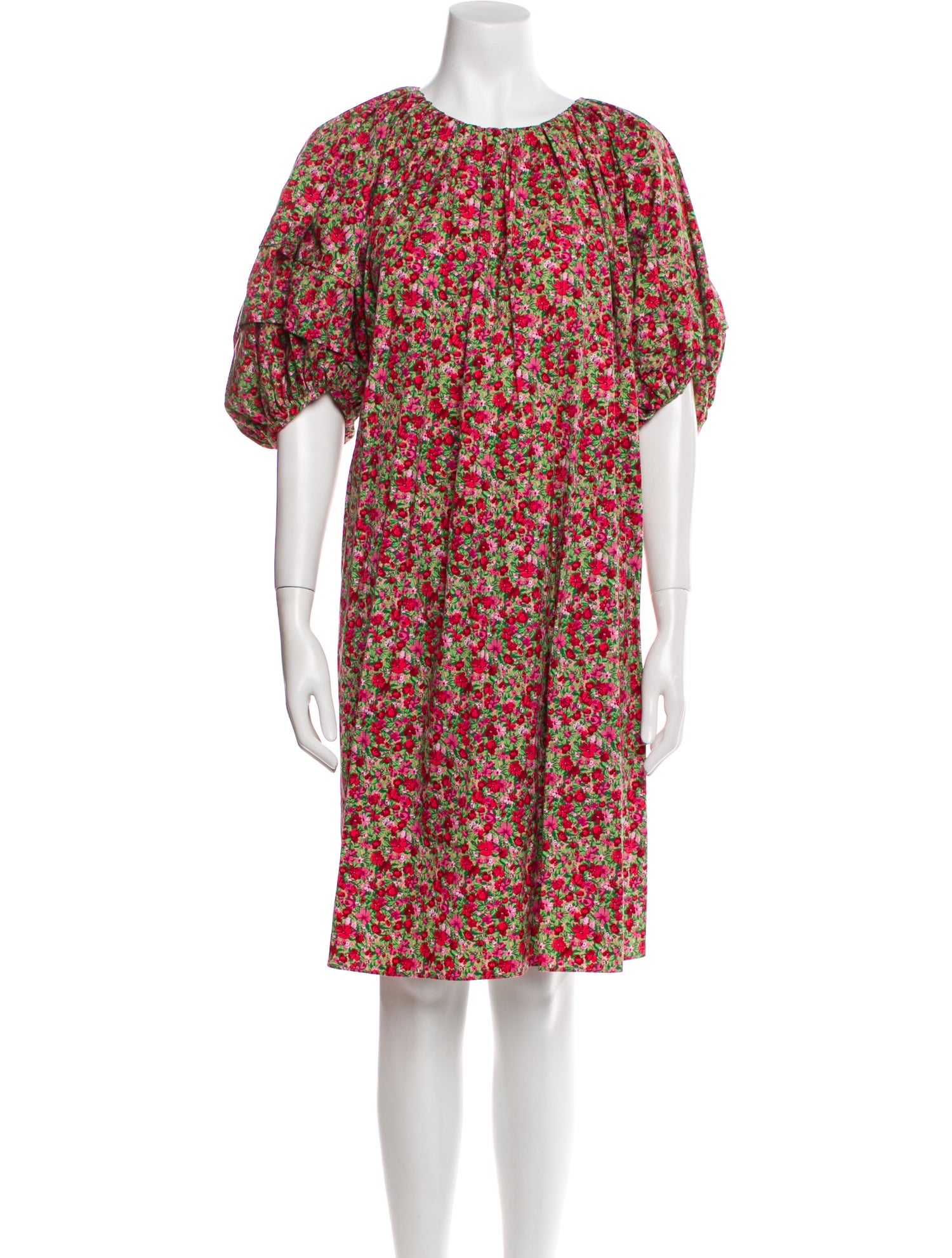 Leur Logette Floral Print Knee-Length Dress