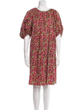 Leur Logette Floral Print Knee-Length Dress