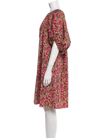 Leur Logette Floral Print Knee-Length Dress