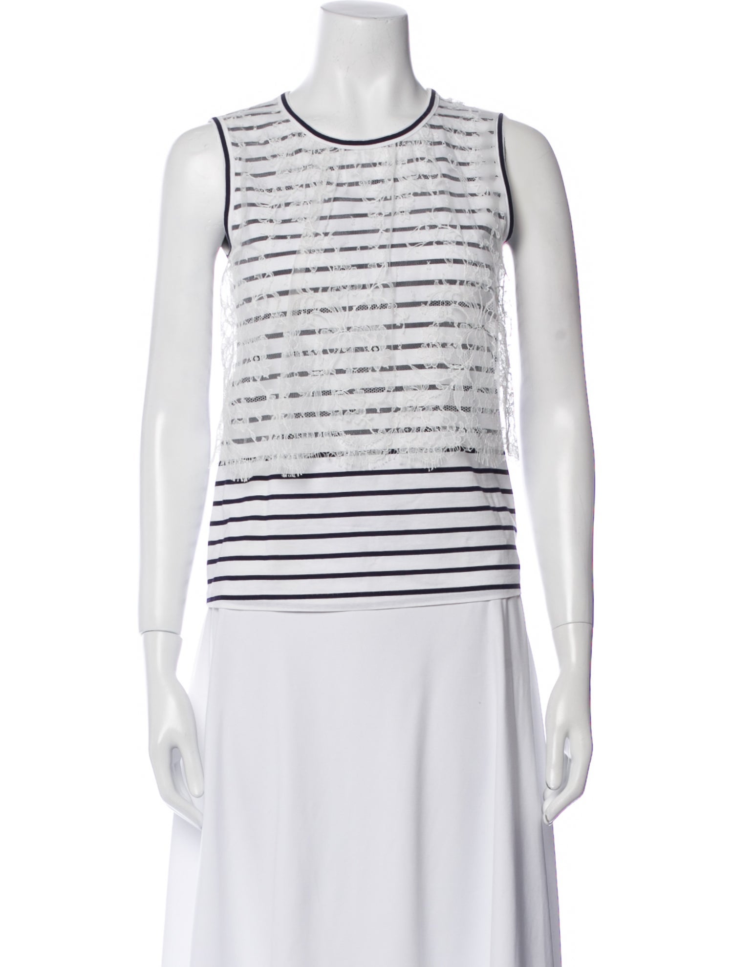 Leur Logette Striped Crew Neck Top