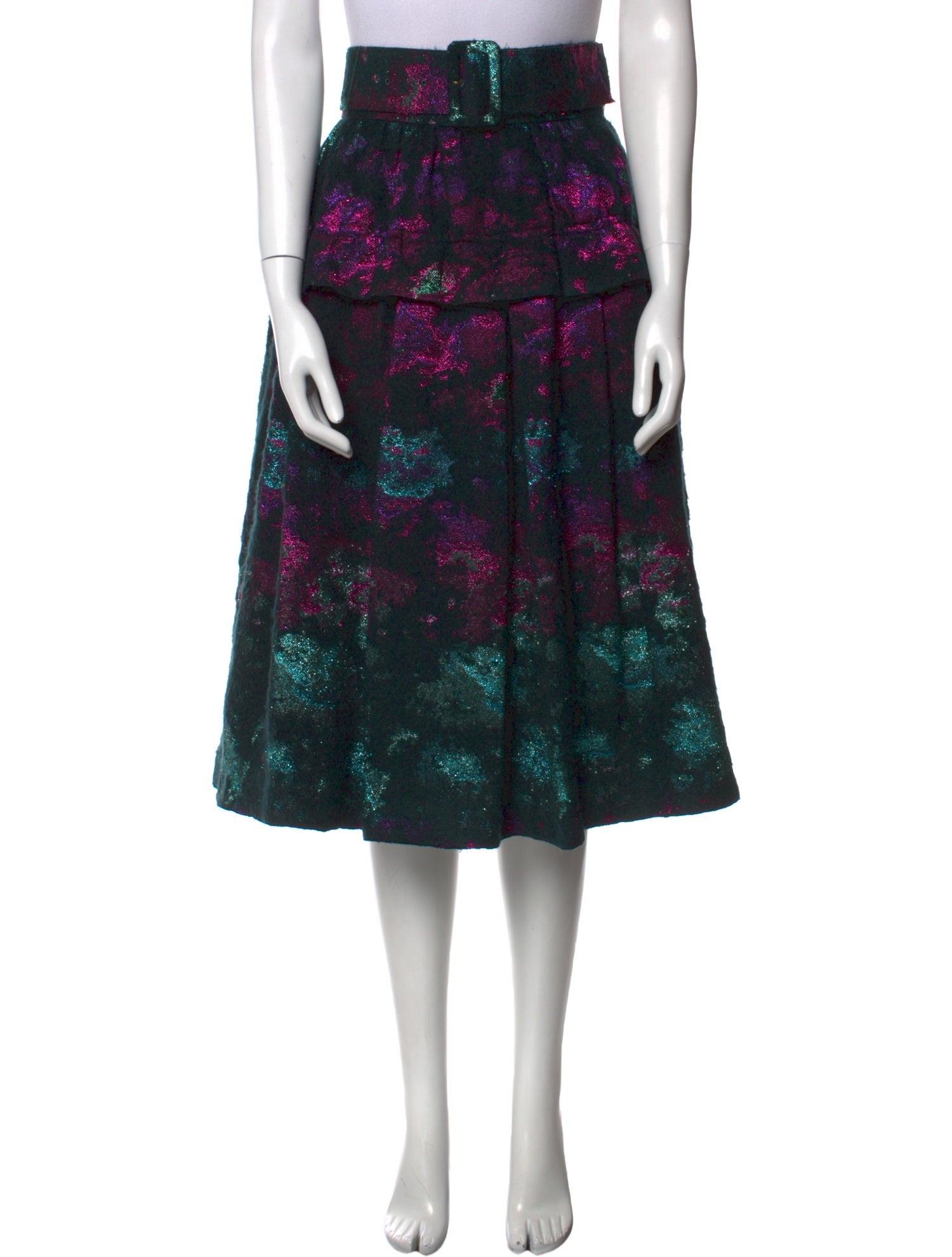 Leur Logette Patterned Knee-Length Skirt