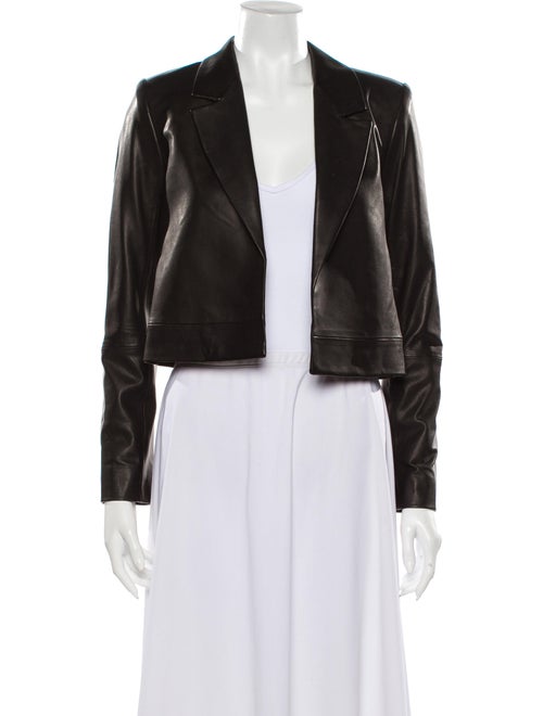 RtA Denim Leather Blazer Denim