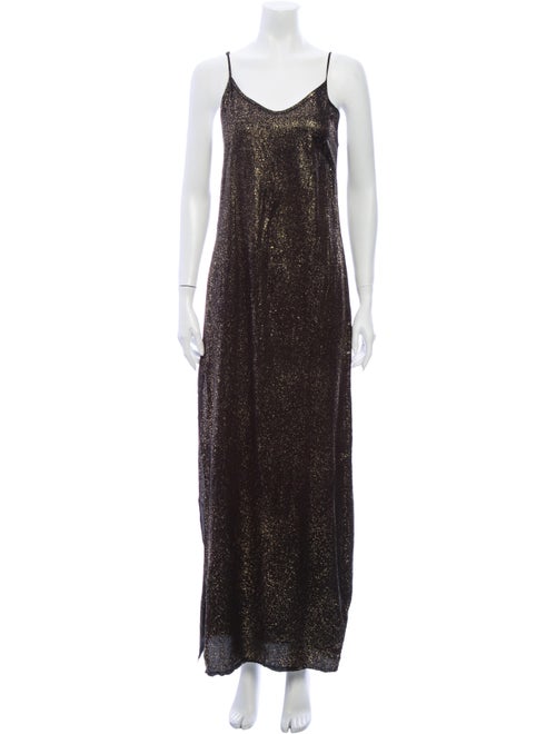 RtA Denim Silk Long Dress Denim