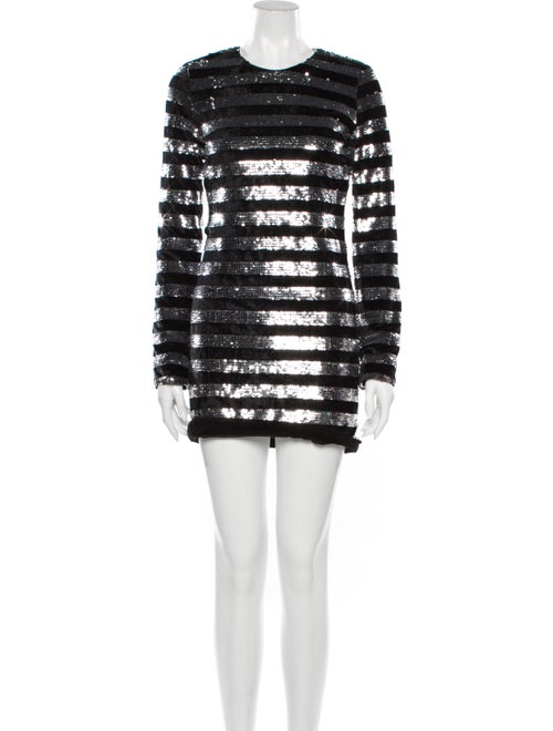 RtA Denim Striped Mini Dress Denim
