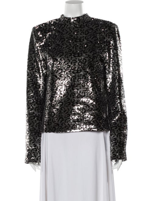 RtA Denim Animal Print Evening Jacket Denim