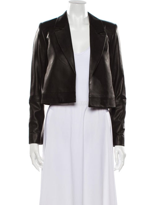 RtA Denim Leather Blazer Denim