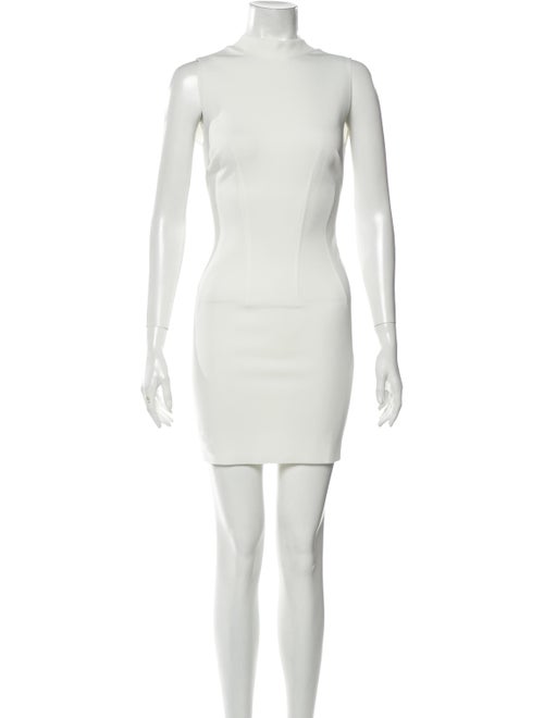 RtA Denim Mock Neck Mini Dress Denim