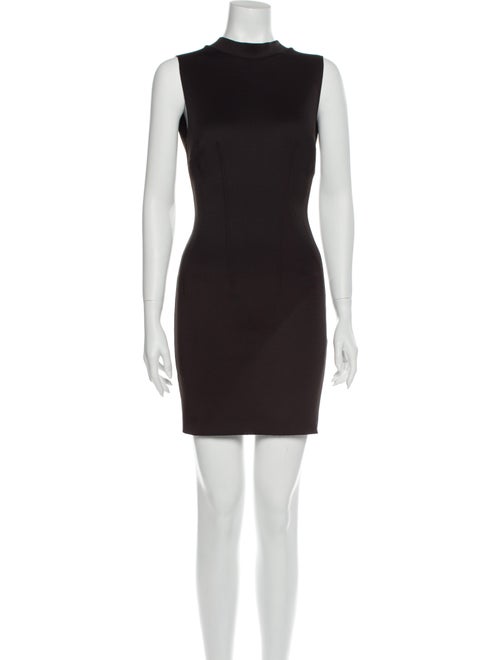 RtA Denim Mock Neck Mini Dress Denim