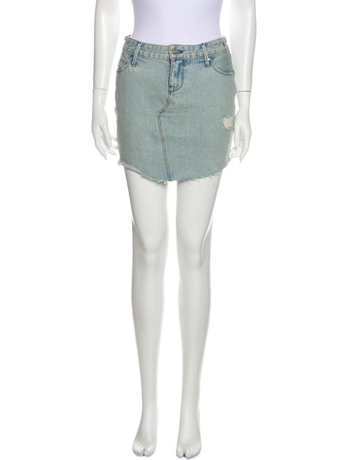 RtA Denim Mini Skirt Denim