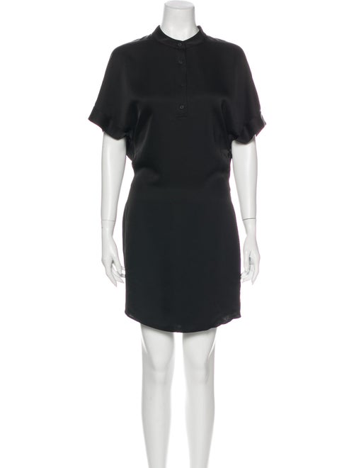 RtA Denim Mock Neck Mini Dress Denim