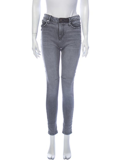 RtA Denim Mid-Rise Skinny Leg Jeans Denim