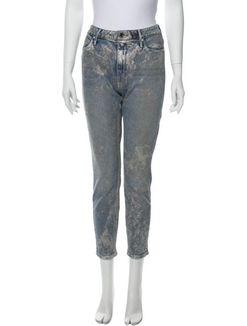 RtA Denim Mid-Rise Skinny Leg Jeans Denim