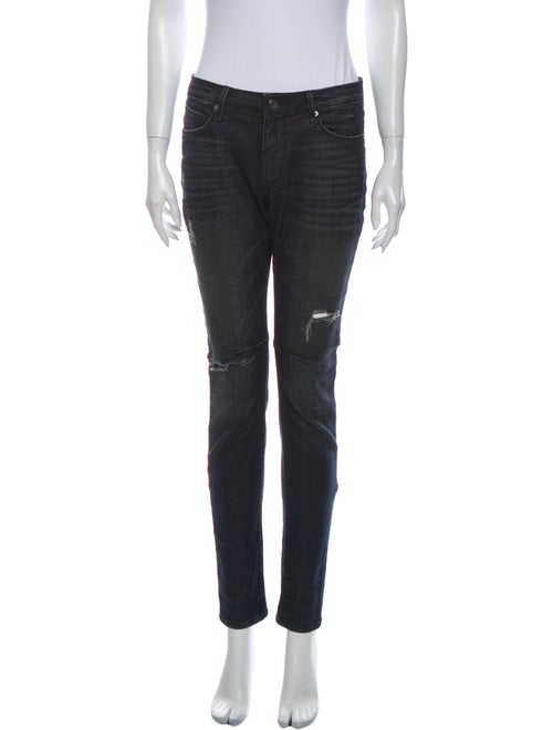 RtA Denim Mid-Rise Skinny Leg Jeans Denim