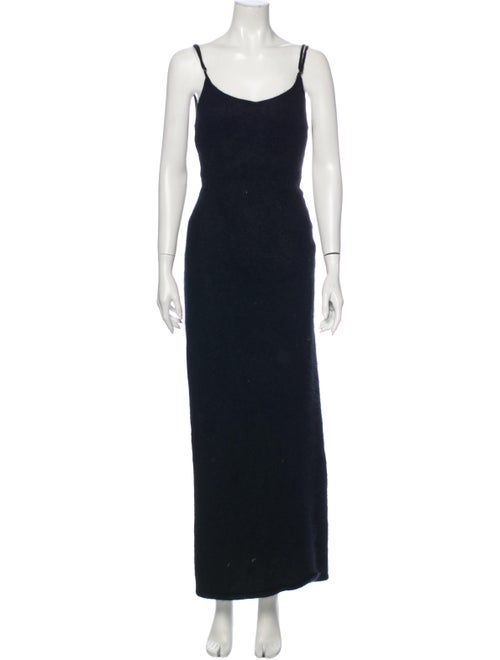 RtA Denim Scoop Neck Long Dress Denim