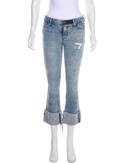 RtA Denim Mid-Rise Flared Jeans Denim