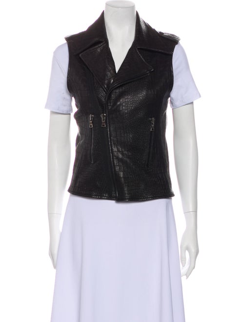 RtA Denim Leather Vest Denim
