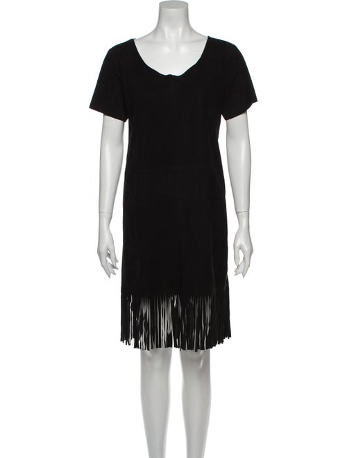 RtA Denim Scoop Neck Mini Dress Denim