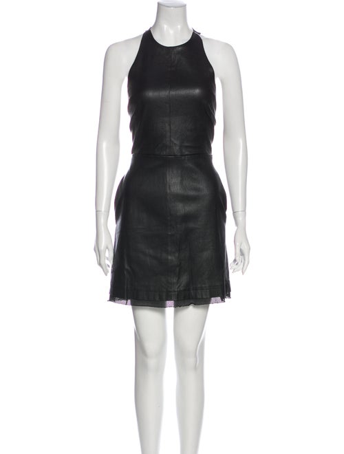 RtA Denim Crew Neck Mini Dress Denim