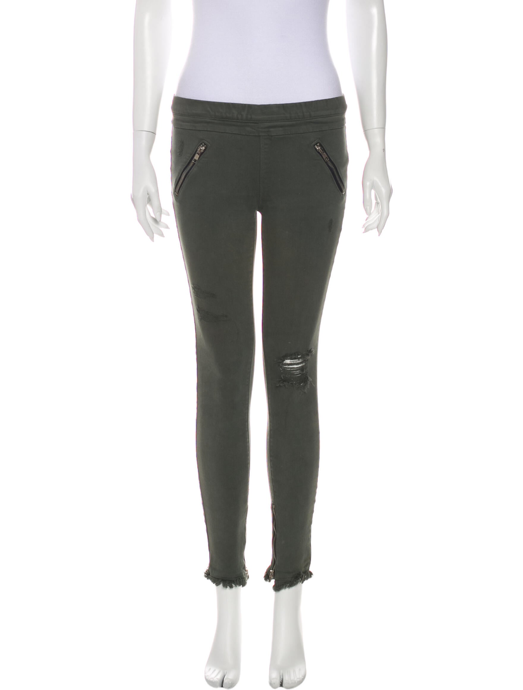 RtA Denim Low-Rise Skinny Leg Jeans