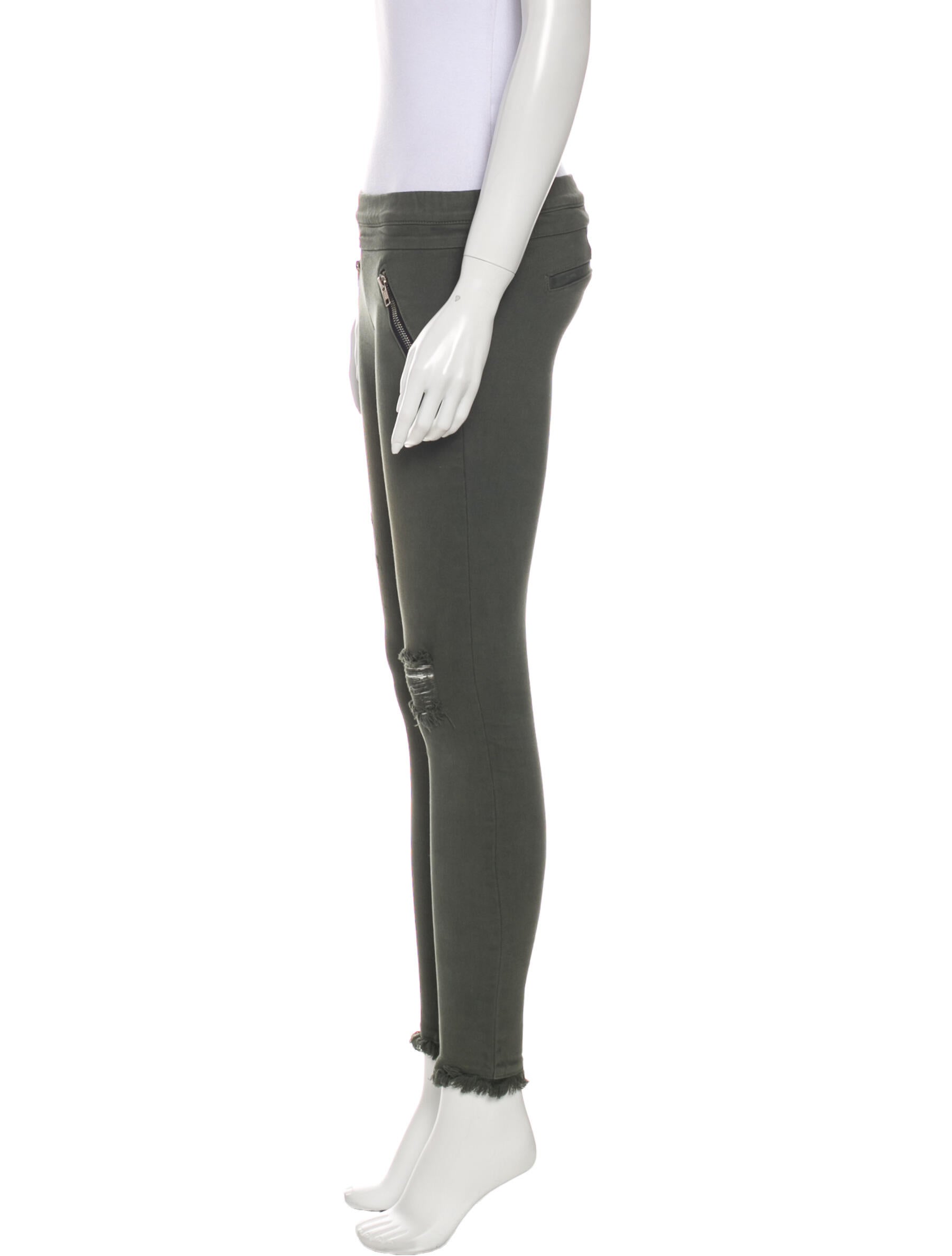 RtA Denim Low-Rise Skinny Leg Jeans