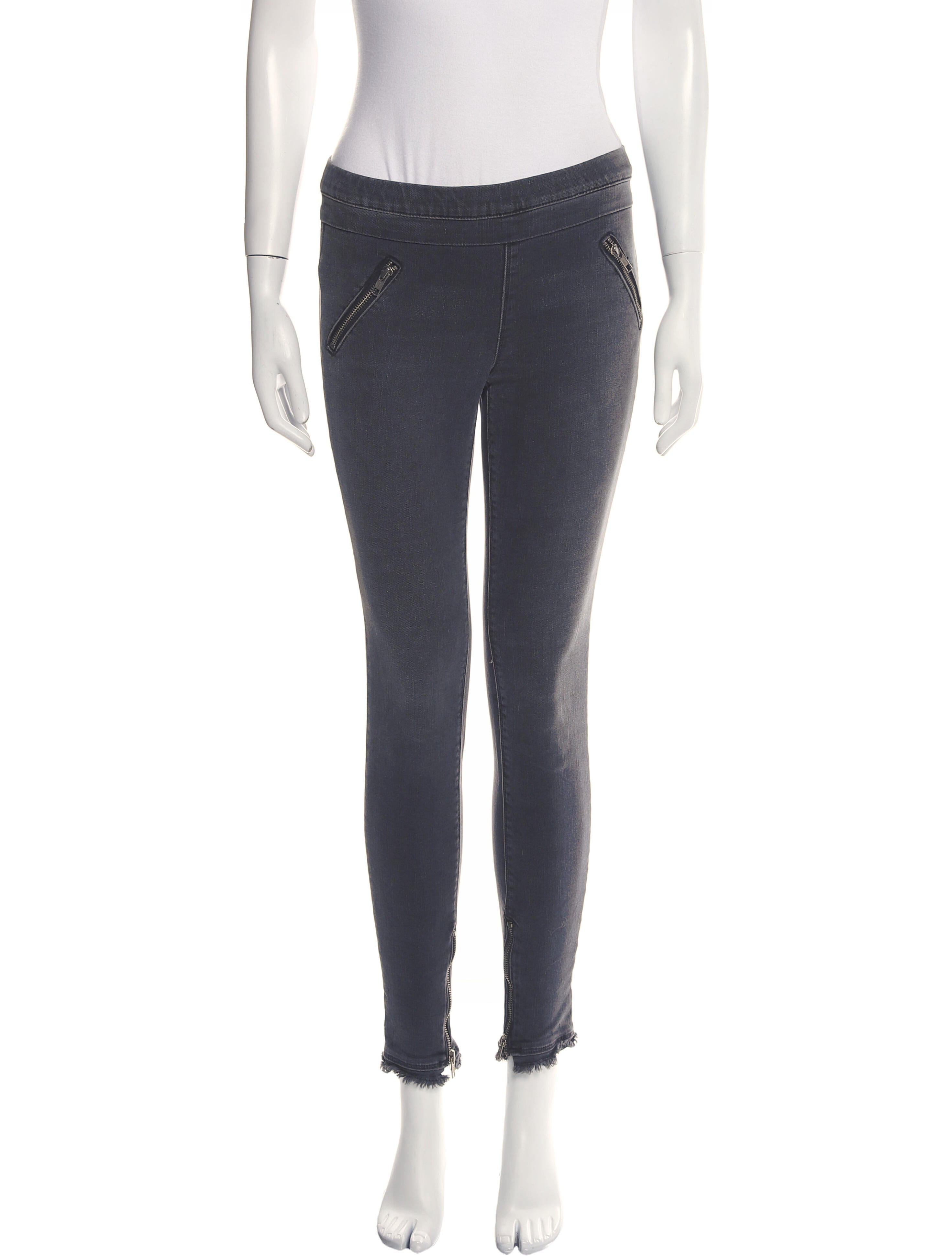 RtA Denim Mid-Rise Skinny Leg Jeans