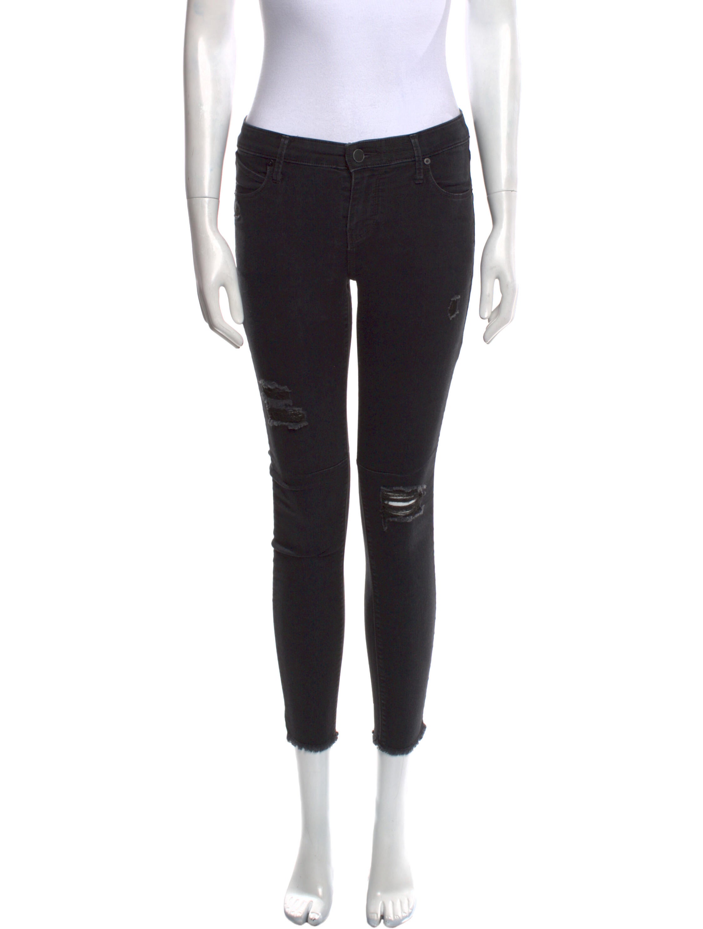 RtA Denim Low-Rise Skinny Leg Jeans