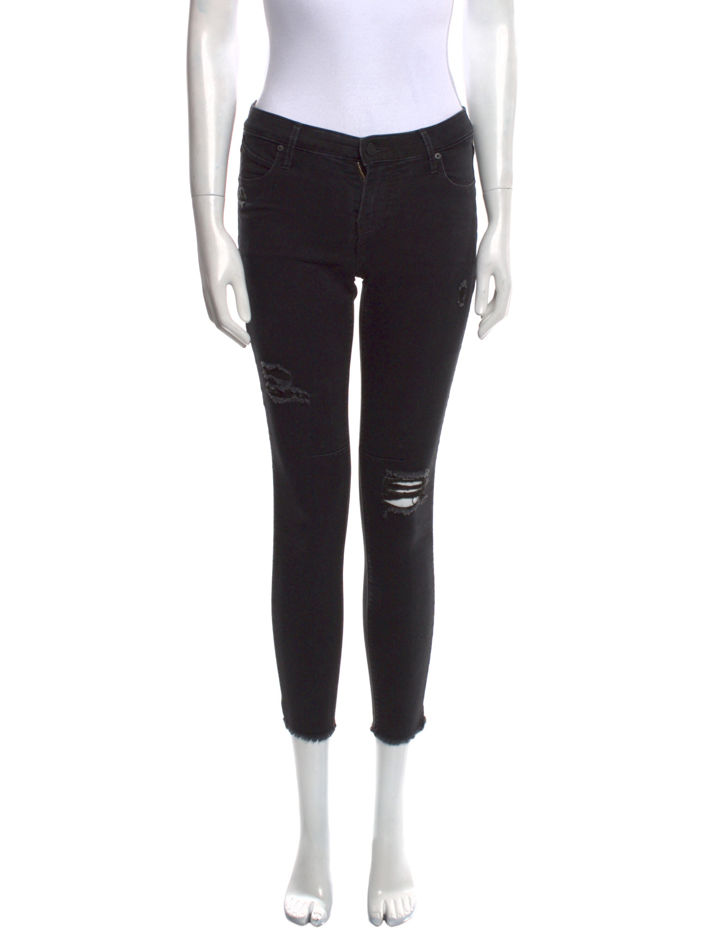 RtA Denim Low-Rise Skinny Leg Jeans