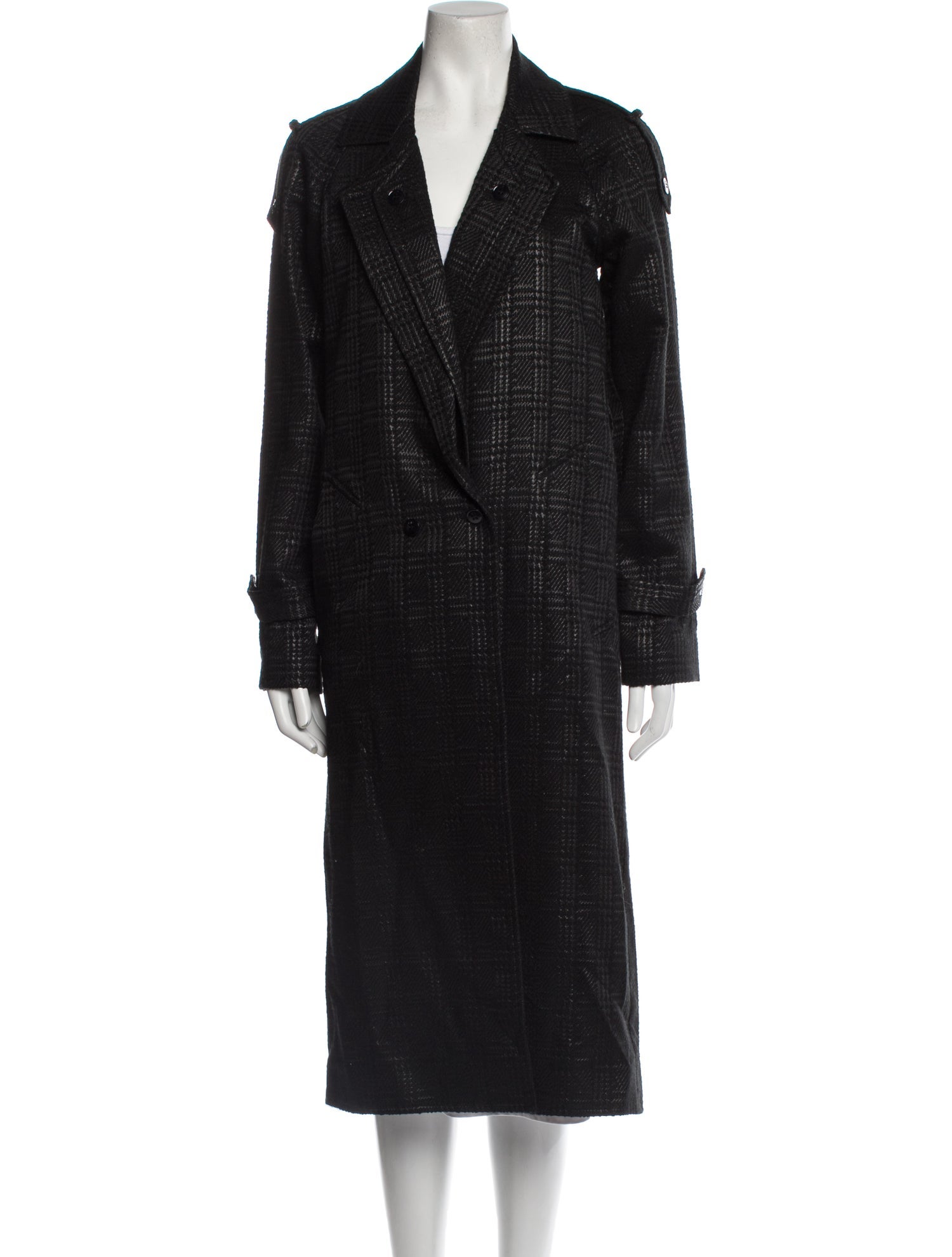 RtA Plaid Print Coat