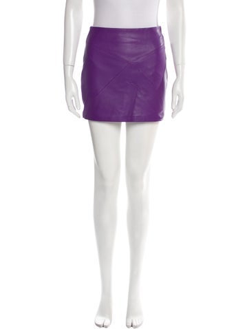 RtA Skirts Leather Mini Skirt US 4 | S