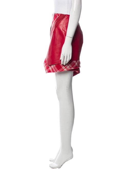 RtA Plaid Print Mini Skirt