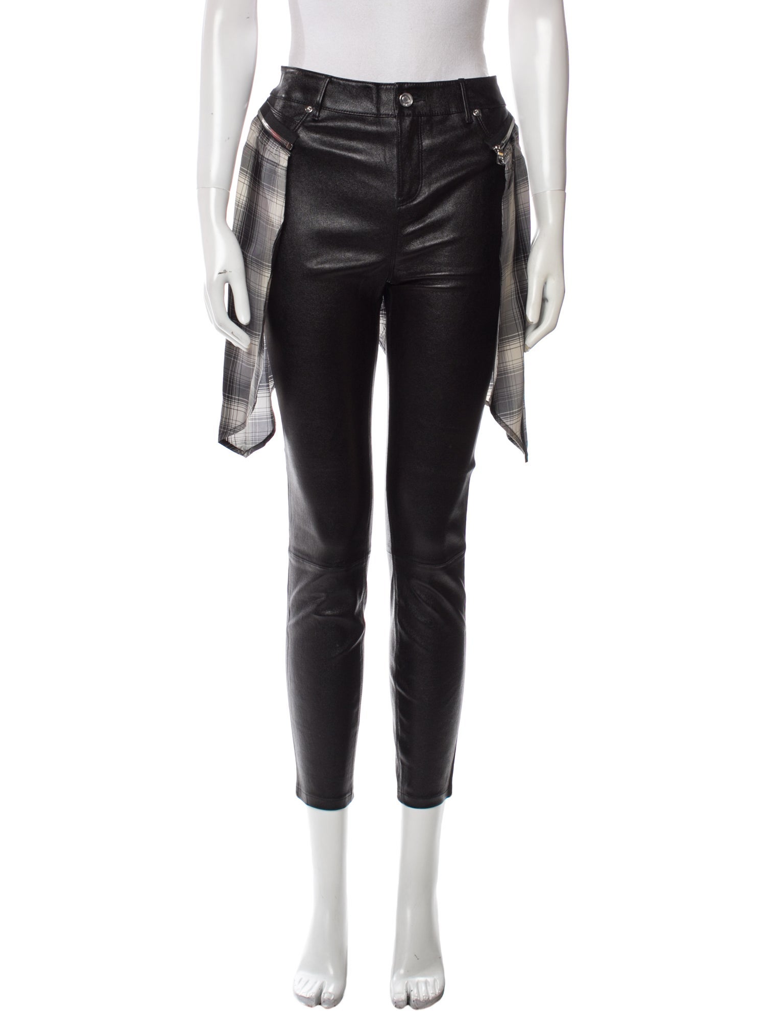 RtA Lamb Leather Skinny Leg Pants