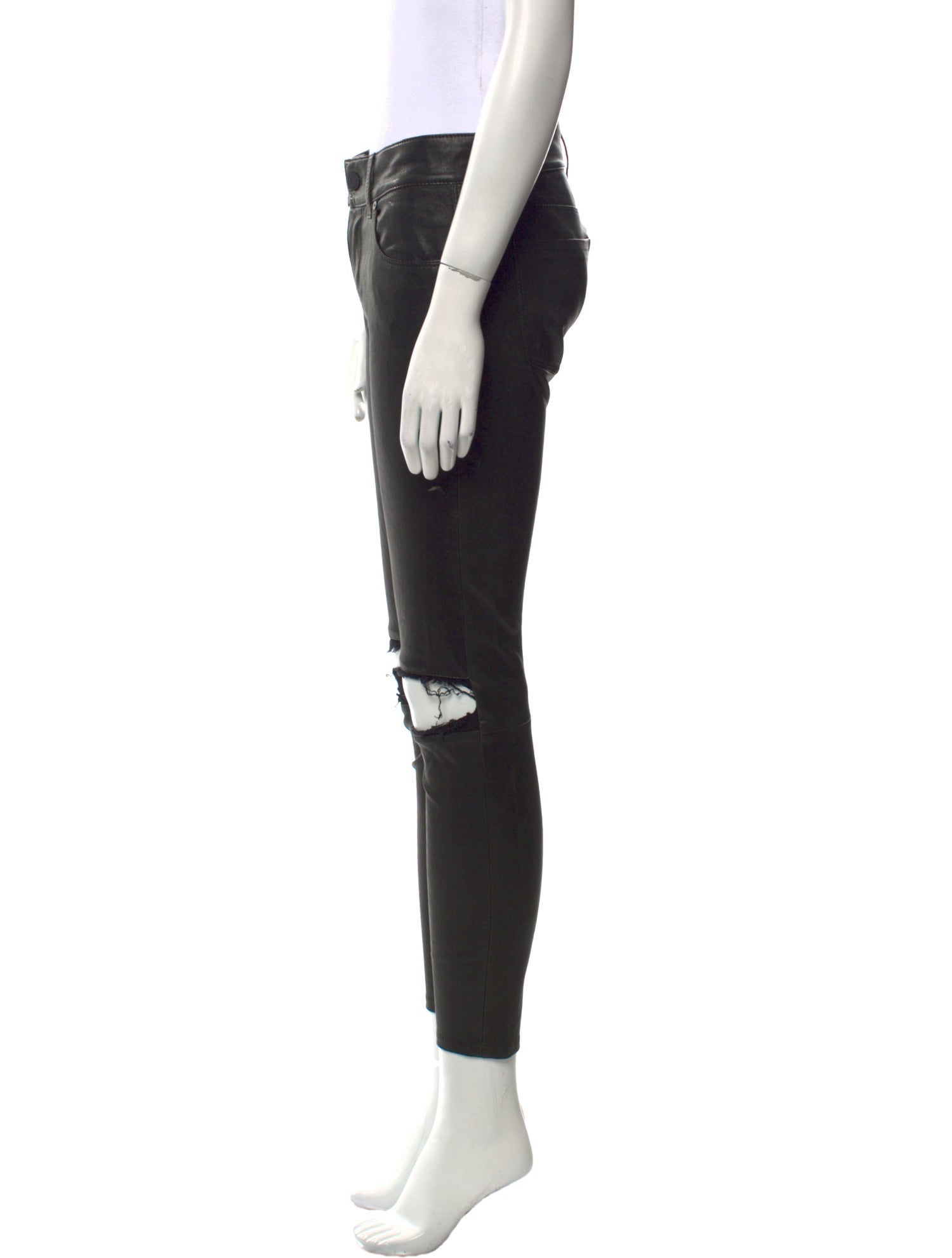 RtA Lamb Leather Skinny Leg Pants