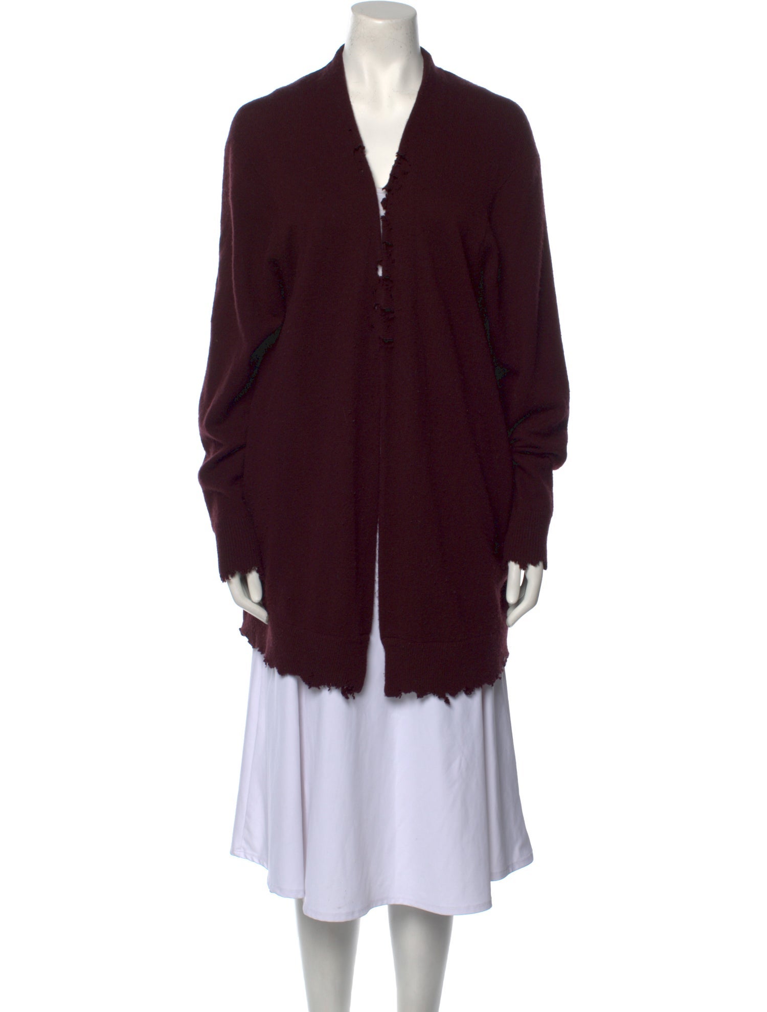 RtA Cashmere Plunge Neckline Sweater