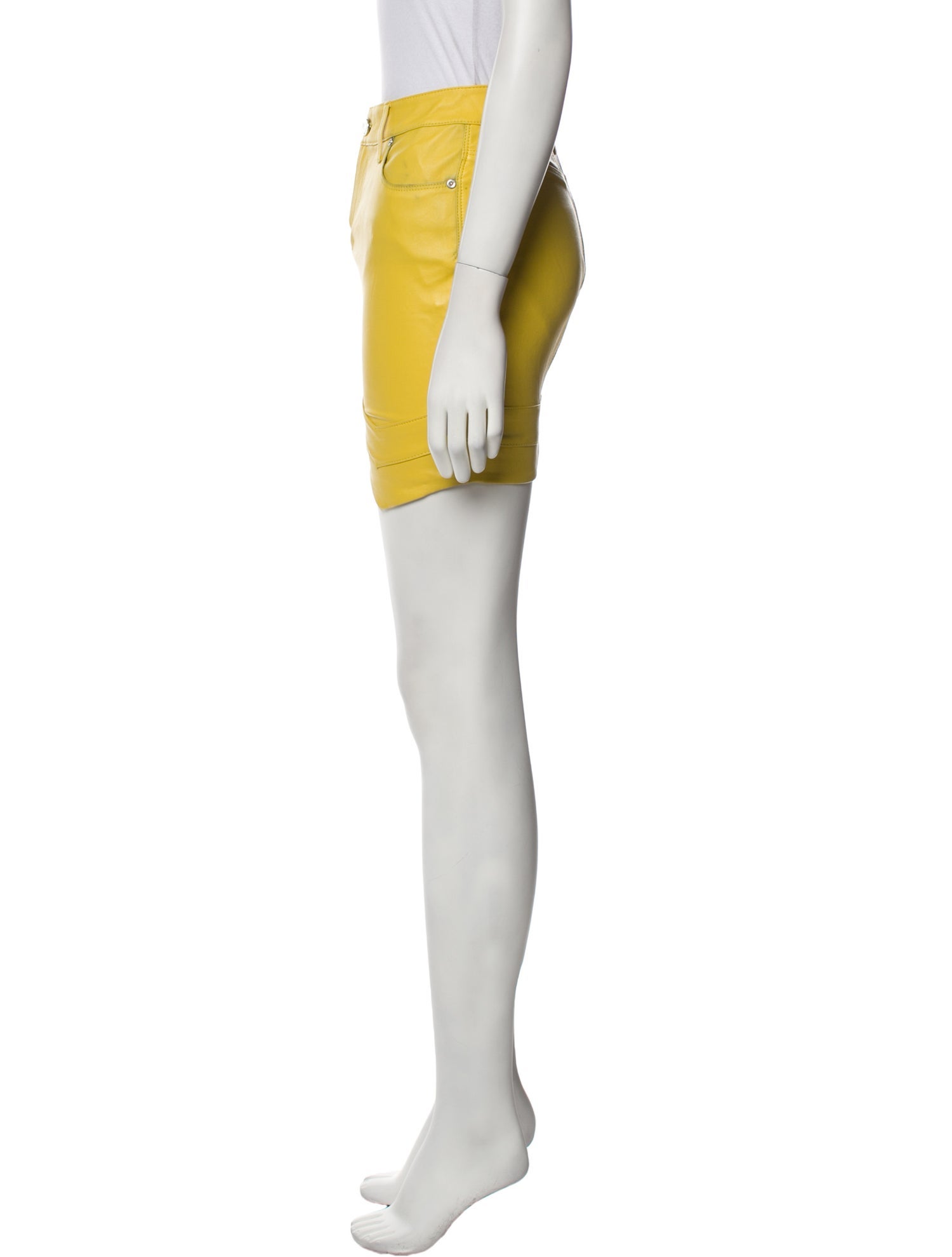 RtA Lambskin Mini Skirt