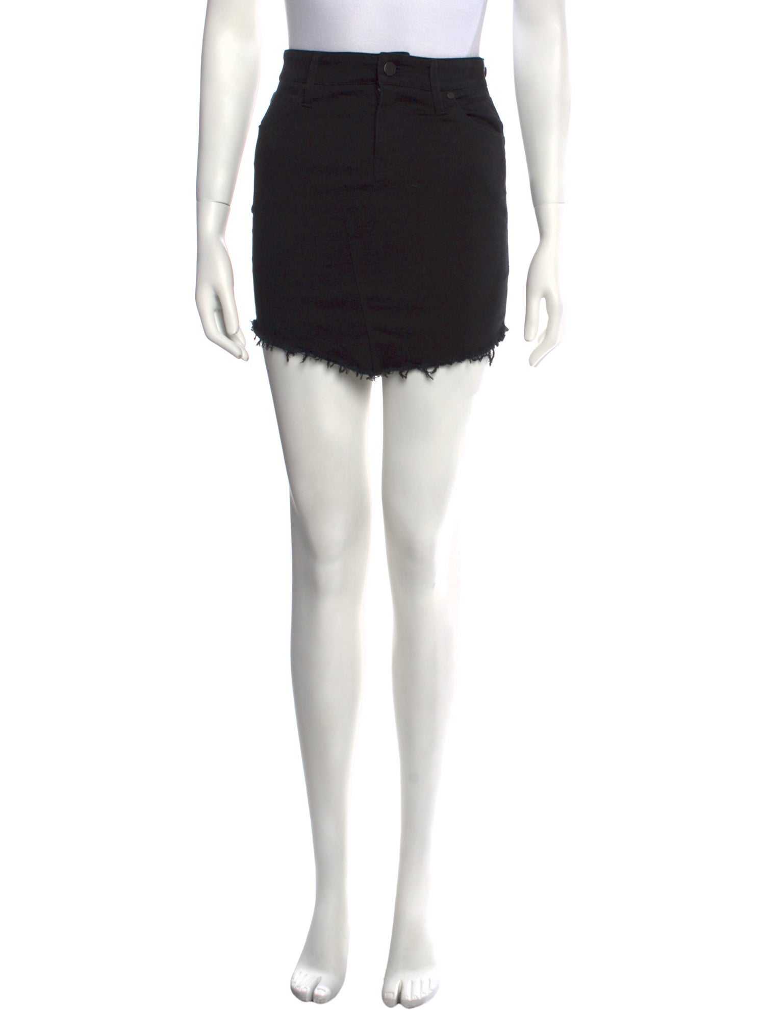 RtA Raw-Edge Trim Mini Skirt