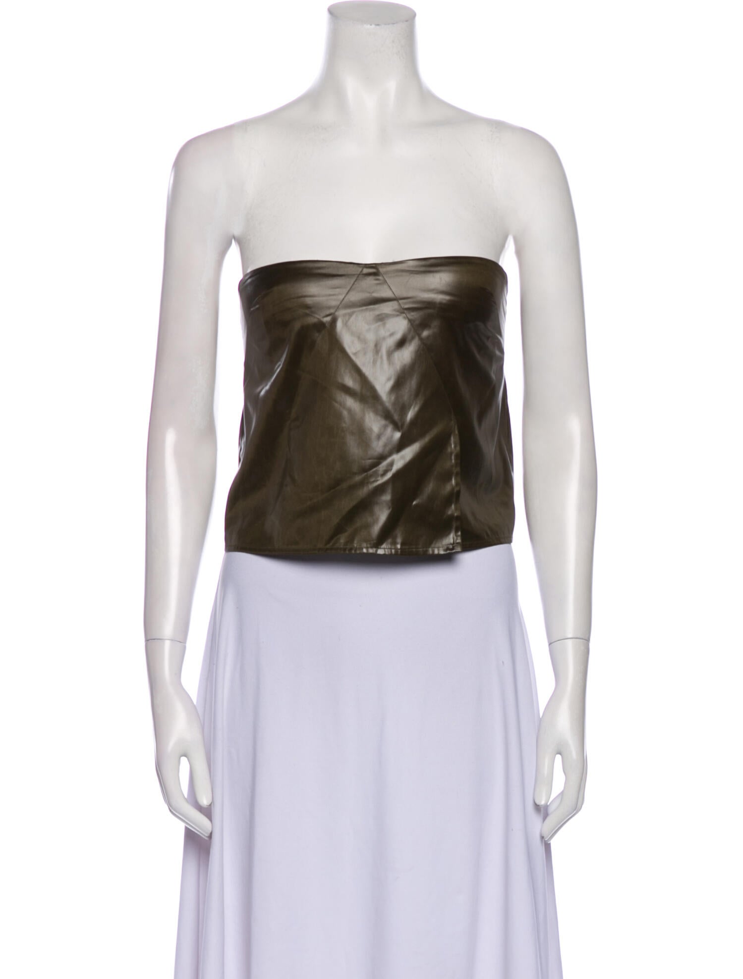 RtA Strapless Crop Top