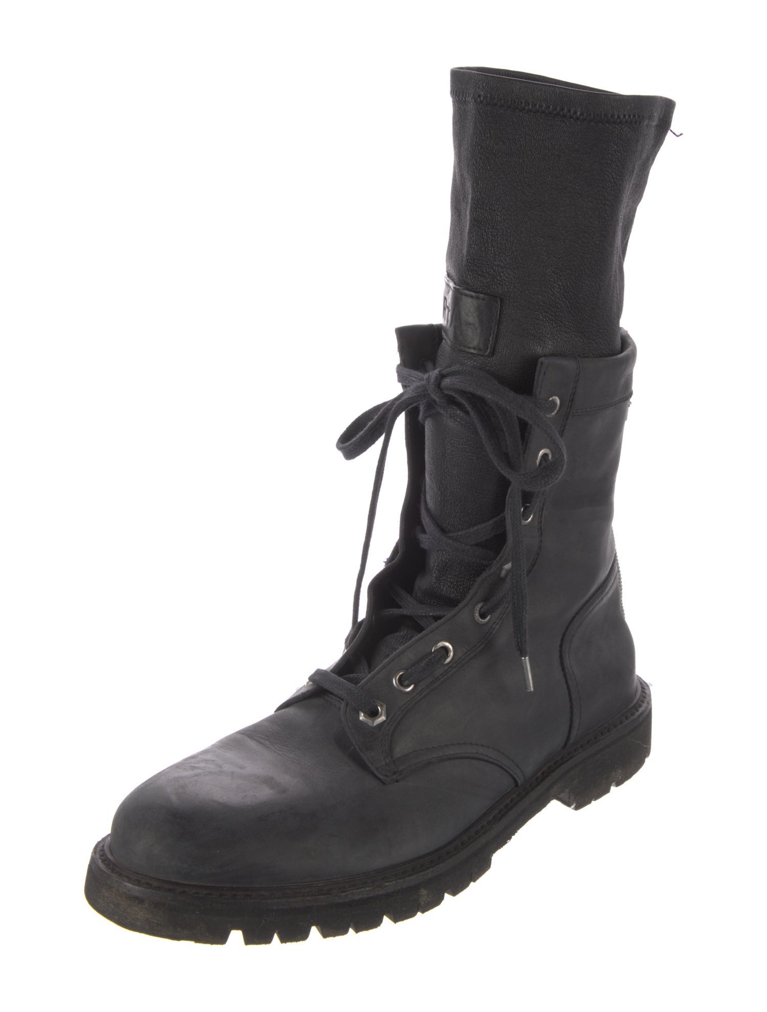 RtA Leather Combat Boots